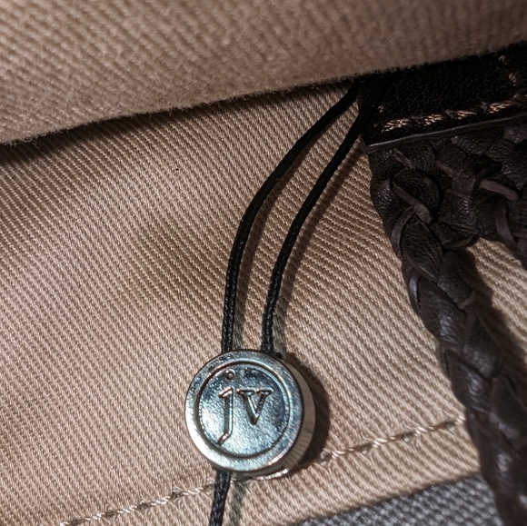 John Varvatos Collection Croc Embossed Leather Flat Messenger/ Crossbody… - Picture 5 of 15